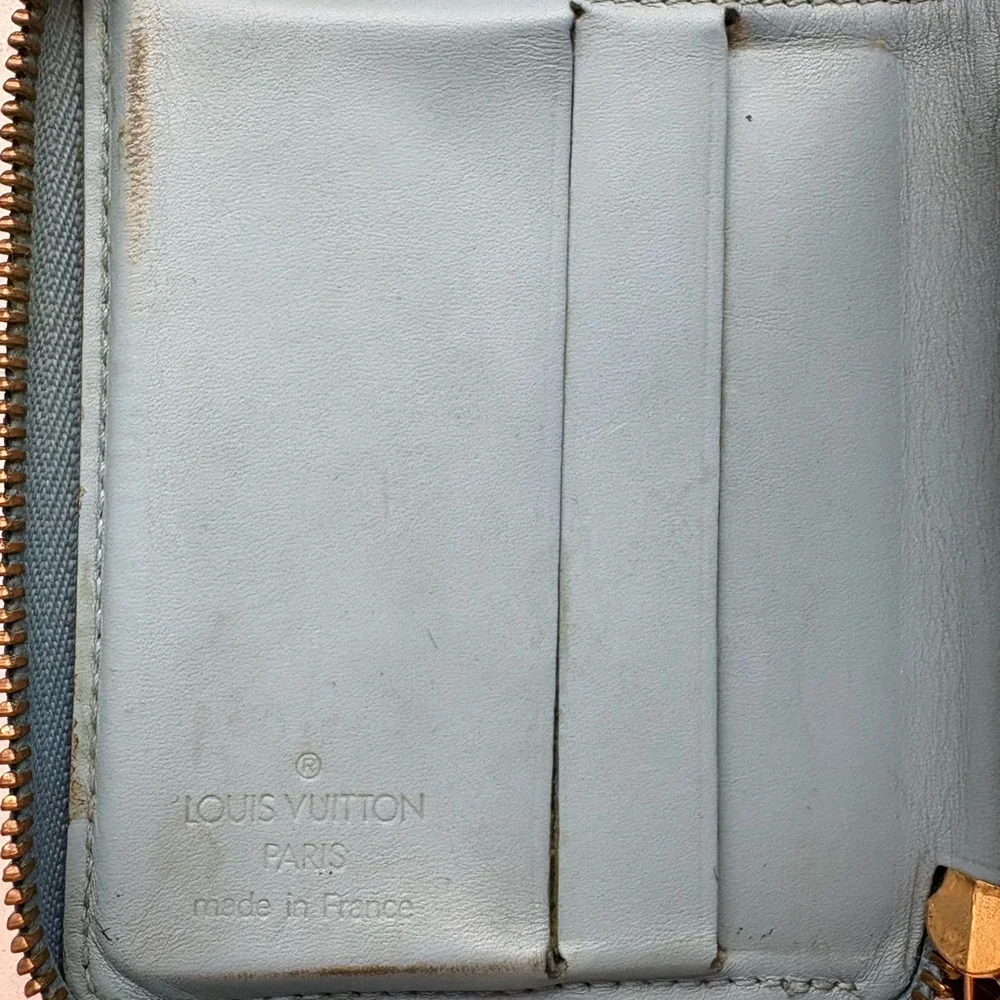 Louis Vuitton Monogram Vernis Small Zip Wallet – Yellow & Blue - Picture 6 of 7